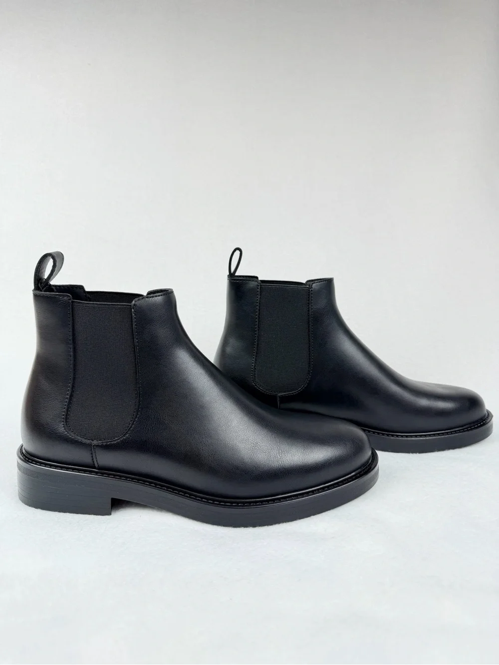 Zara Dress Chelsea Men’s Black Boots with Elastic Panels Size 7